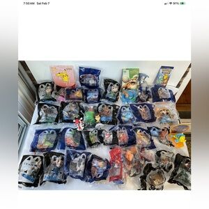 Lot Of 40 McDonald’s happy meal toys Disney/Eternails /Star Wars /Mario Kart